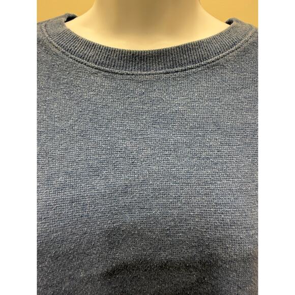 VTG L.L. Bean Crew Neck Thermal 100% Cotton Base Layer Medium Blue Long Sleeve - Picture 4 of 4